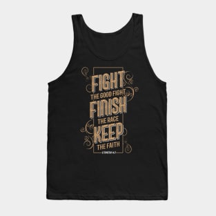 Fight The Good Fight of Faith Christian Tank Top